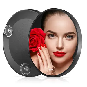 10X+30X 20X+30X Magnifying Round Mirror, 4.5" Suction Cup Makeup Mirror, Portable HD Cosmetic Mirror for Bathroom Vanity, Travel Magnifying Mirror for Eyebrow Tweezing, Blackhead Removal, Facial Care, Wall Mounted Magnifying Mirror for Women