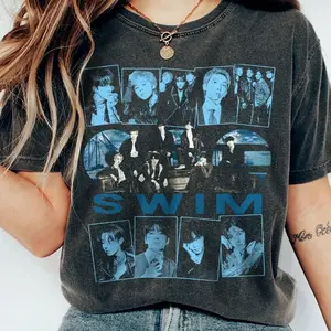 Vintage Bangtan Shirt, Swim Army Retro 90s Shirt, Gifts For Fan PSX