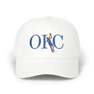 OKC Basketball Embroidered T-Shirt | SGA Inspired Thunder Shirt | Game Day Tee | Oklahoma City Basketball Fan Gift