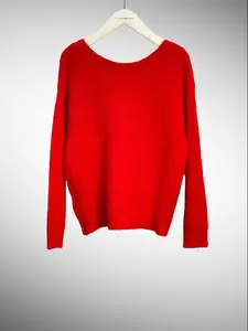 V lace back Sweater | Red  *was $54