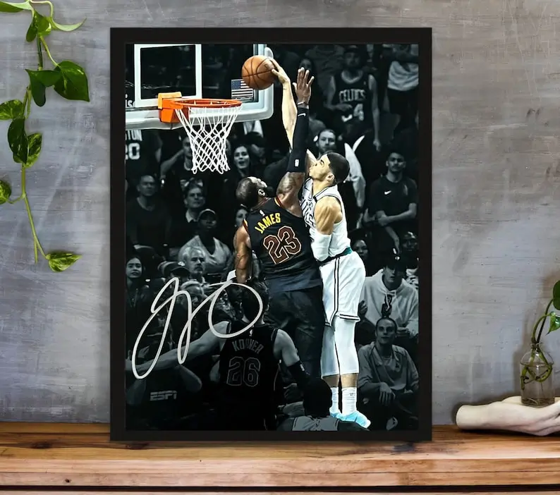 Jayson Tatum Poster, Boston Celtics Poster, NBA Poster, Sports Poster, Mid Century Modern, NBA Fans, Basketball Gift, Sports Bedroom Posters