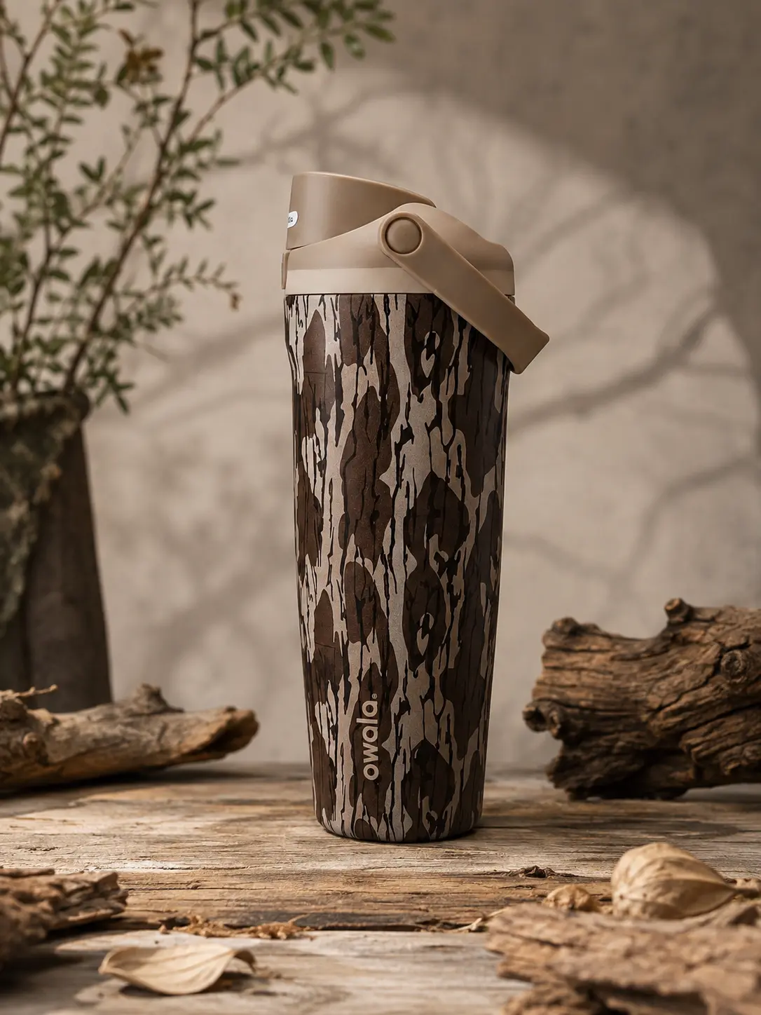 Owala 30oz Camo FreeSip Insulated Stainless Steel Water Bottle with Carry Handle, Leak Resistant Reusable Sports Bottle for Travel & Outdoor