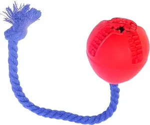 Interactive Dog Toys Crate Training For Puppies Puzzle Dispenser With Rope Reduce Stress Anxiety Dog Food Dispenser Toys Durable Dog For Aggressive Chewers