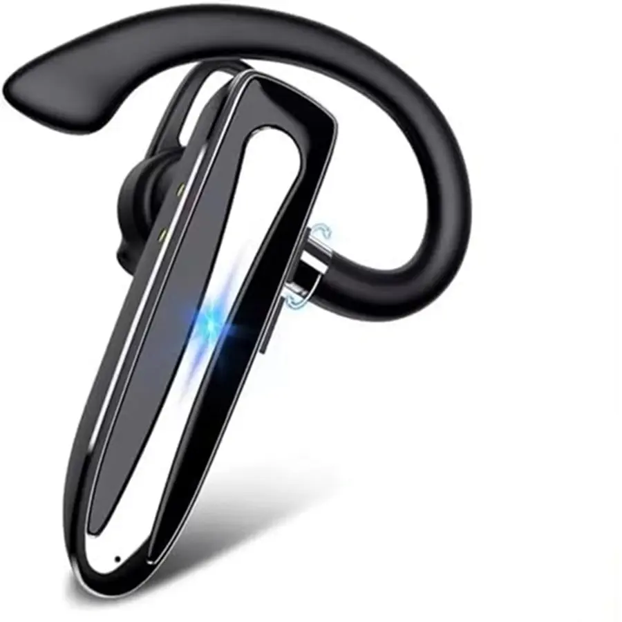 Wireless Business Headphone, Single Ear Earphone with Dual Microphone, Noise Canceling Headset for Driver, Waterproof Earbuds for Outdoors, Wireless Bt Headset, Noise Cancellation Headset