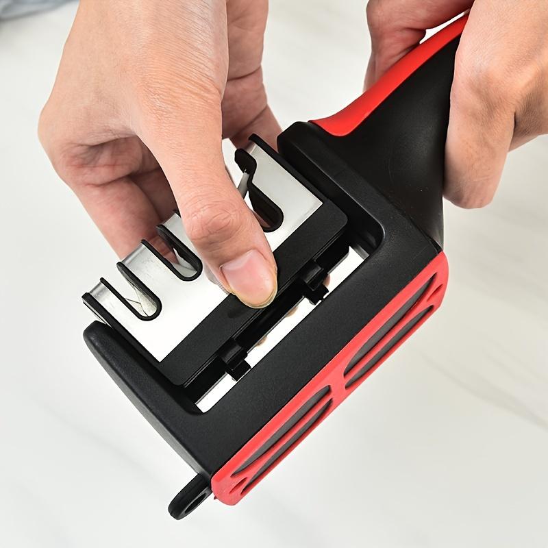 1pc Outdoor Knife Sharpening Tool, Featuring a 4-Stage Professional Kitchen Sharpening Stone Grinder, Designed for Tungsten Diamond Ceramic Knife Sharpening