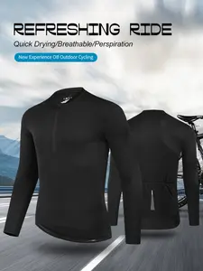 Men's High-Performance Cycling Short Sleeve Shirt, Breathable Moisture-Wicking Fabric, Ideal for Road & Mountain Biking, Breathable Athletic Top