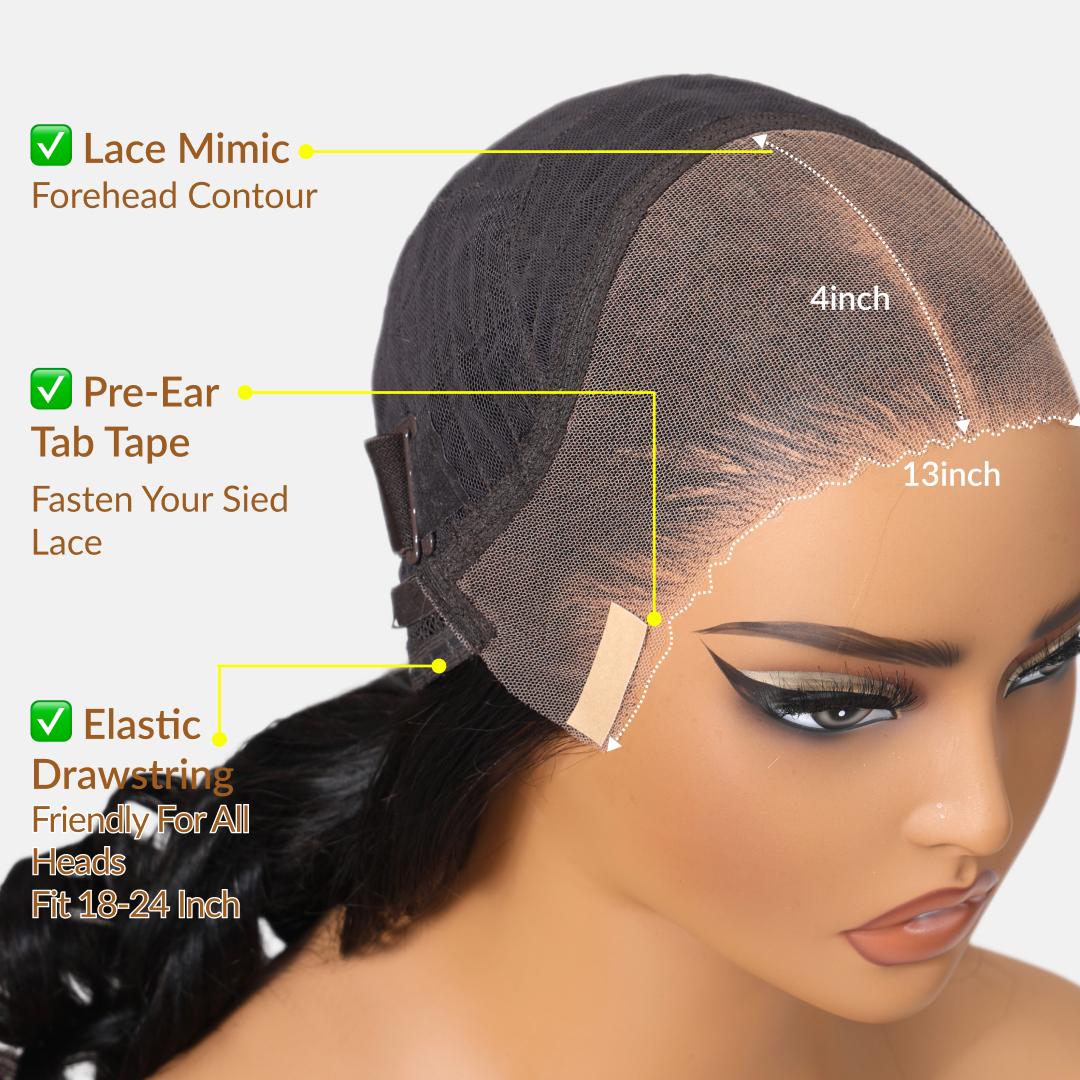 [New In] Sunber Natural Black Water Wave Curly Lace Wig, 13x4 Lace Front Wigs Human Hair, Bye Bye Knots, Pre-Everything, Glueless Wear & Go, Wet Wavy Beach Curls, Beginner Friendly, Human Hair Wigs