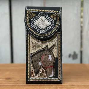 “Caballo” Versión 2 Western Leather Phone Holster with Genuine Cowhide | Made in Mexico