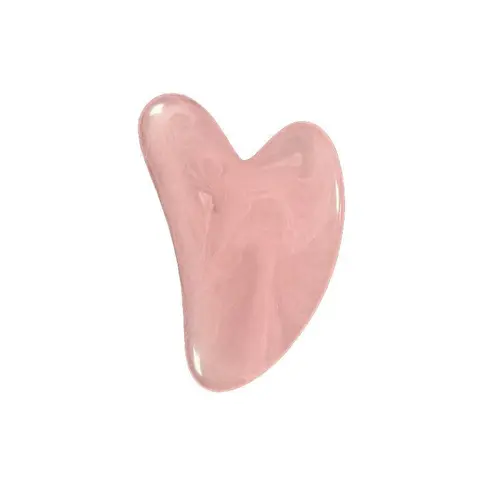 Heart Shaped Gua Sha Scraping Board - Unisex 2.16inch*3.1inch Plastic Body Manual Tool for Acupuncture, Spa Treatments, Daily Care (Pink)