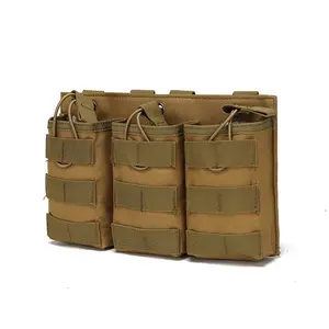 Backpack Molle Attachment Bag Storage Organizer, Integrated 3 Independent Compartments, Durable Design for Easy Access & Secure Carry