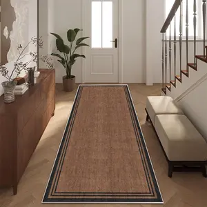 1pc Runner Rug, Vintage Geometric Stripe Design, Machine Washable and Easy to Clean, All-Season Versatile Essential, Suitable for Living Room/Bedroom/Entryway/Office/Study Areas, Creating a Modern Minimalist and Cozy Home Decor