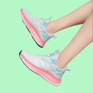 Pink Nano-Breathabale Running Shoes All-Day Comfort Tennis Shoe, Cloud Foam , Candy-Pink Anti-Slip, Shock-Resistant, Versatile for Gym, Work, School, and Outdoor Activities