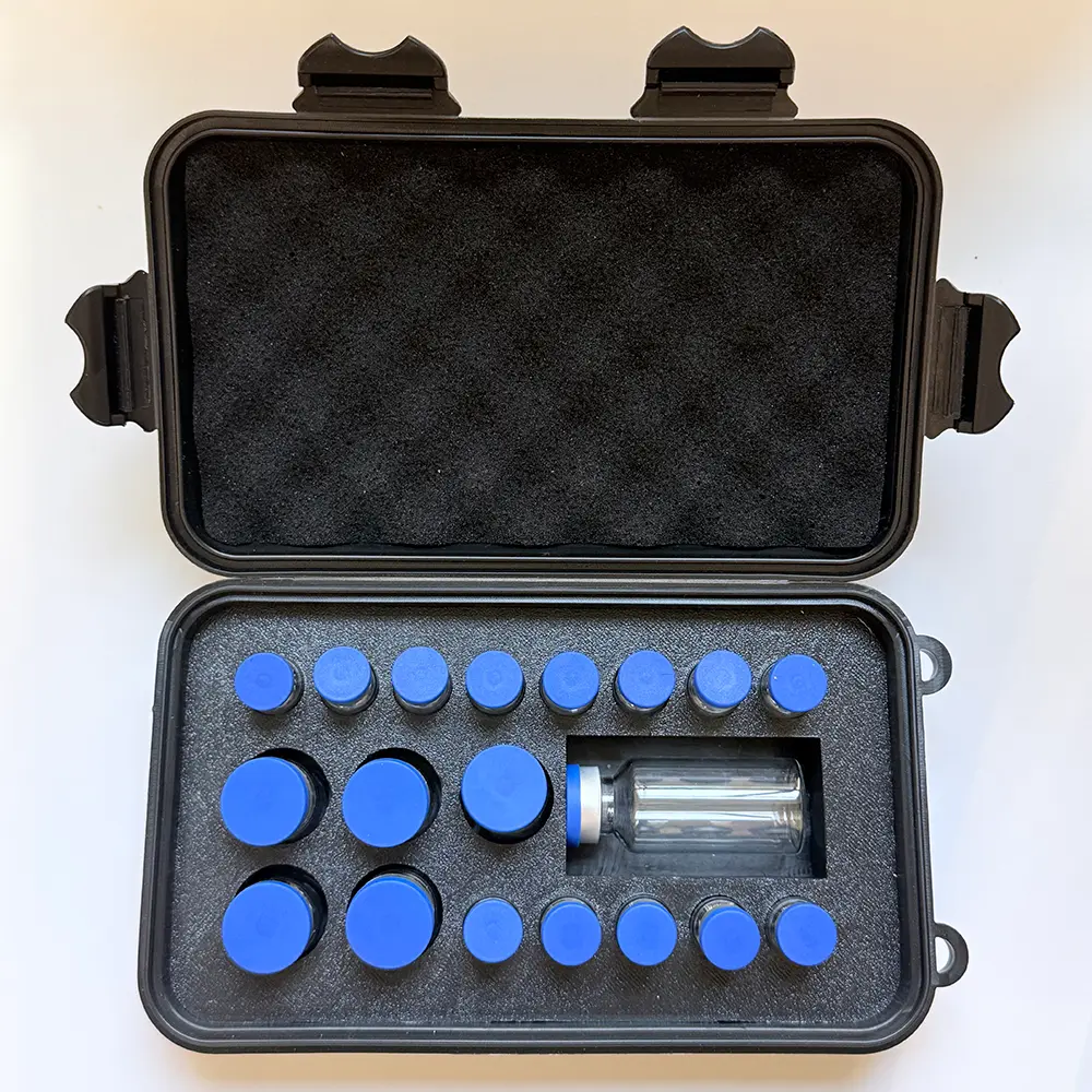 High-Quality Peptide Storage Organiser Rectangular Box - Multi-Size Secure Slots for 3ml,10ml,30ml Varied Vials, Insulin Compatibility, Travel Office Use, Multiple Configurations