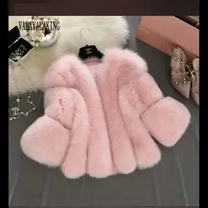 2025 Winter Pink Plus Size Faux Fur Coat Women Elegant Long Sleeve Fluffy Cardigan Jacket Ladies Large Thick Warm Furry Outwear Curvy Clothes