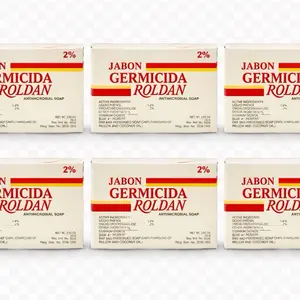 Jabon Germicida Roldan Antimicrobial Soap Pack 4 - 2% Active Ingredient for Effective Cleaning