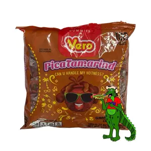 Vero Pica Tamarind - Gummy Coated with Chili and Sugar, 100 pieces, Tamarind Flavor