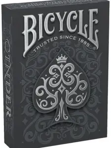 Bicycle Cinder Premium Playing Cards, Silver Smoke Foil, 1 Deck