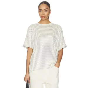 ANINE BING Cade Tee in Black Stripe