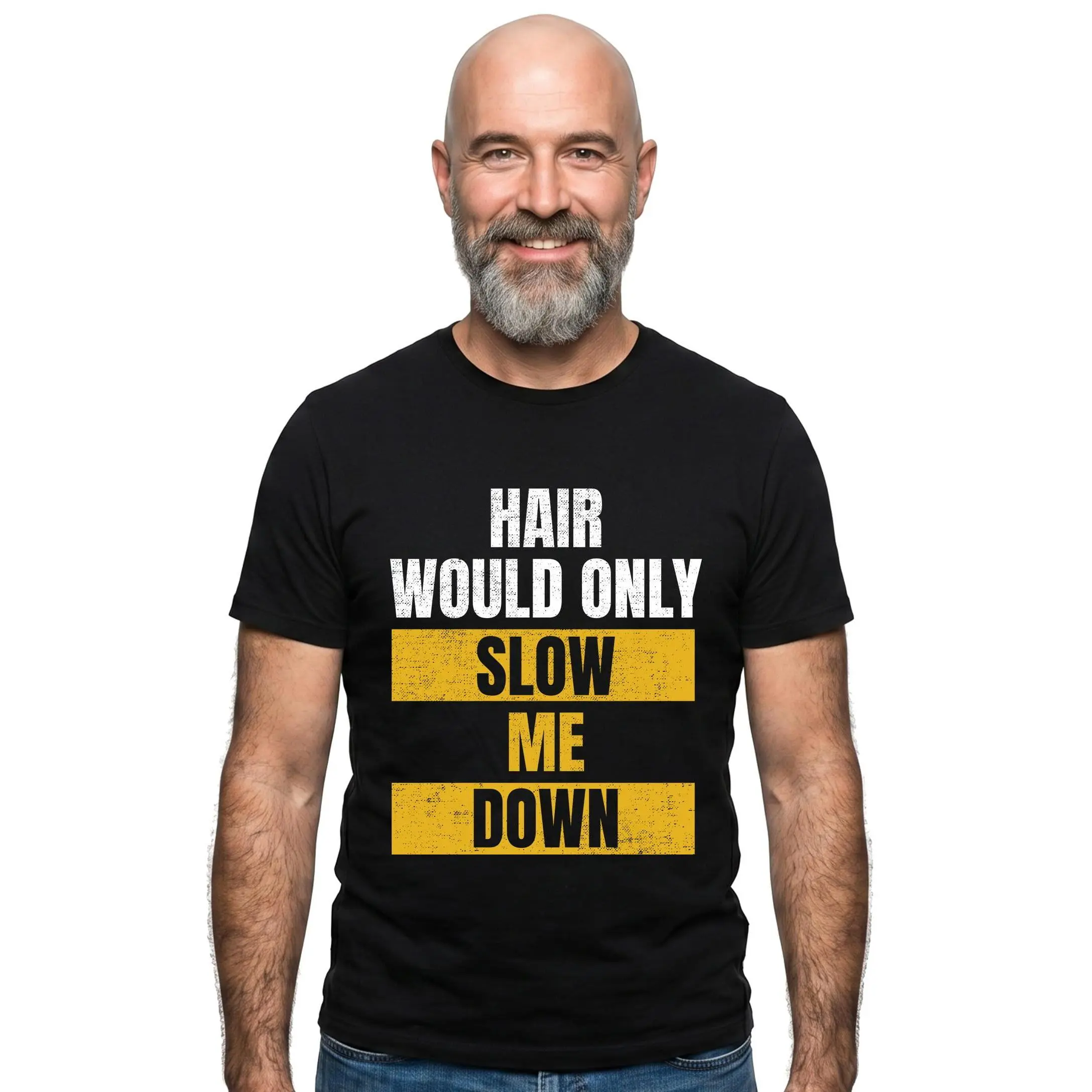 Tstars Funny Bald Men Graphic T-Shirt | Men's Humorous Graphic Tee | Multiple Funny Bald Designs | Soft Short Sleeve Casual Shirt | Gift for Dad, Husband, Boyfriend, Father's Day, Birthday, Christmas & Everyday Wear