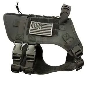 New Large Dog Tactical Vest Outdoor Jacket, Durable Medium to Large Dogs Chest Harness, Strong and Long-Lasting Pet Gear