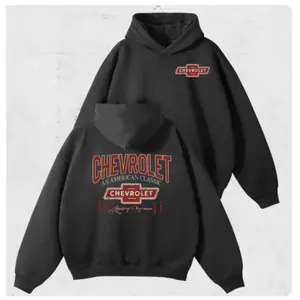 Chevrolet American Hoodie – 90s Vintage Style Sweatshirt, Vibrant Retro Colors, Unisex Car Lover Pullover, Classic Chevy Accessories Shirt