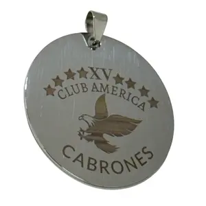 Club América Medallón Personalizado en Acero Inoxidable
