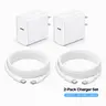 2-Pack 20W PD USB-C Fast Charger & 6FT Braided Cable Set For iPhone 18/17/16/15 Pro/Pro Max, AirPods, iPad Charging Electronic Usb And Usb C Charging Block Usb Wall Charger