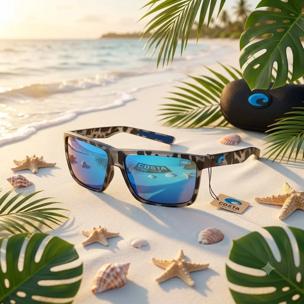 Costa Del Mar 580P Polarized Sunglasses UV400 Protection for Fishing, Boating, Driving, Hiking, Beach & Outdoor Sports