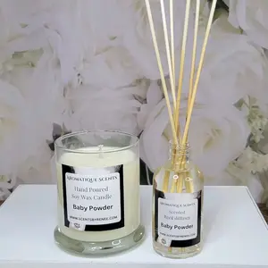 Baby Powder reed diffuser & candle bundle