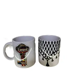 Ceramic  Palestinian themed mugs 11oz  Drinkware Reuse Washable Coffee Cup Reusable Tumbler tumblers