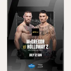 UFC 329 Conor McGregor - Max Holloway poster