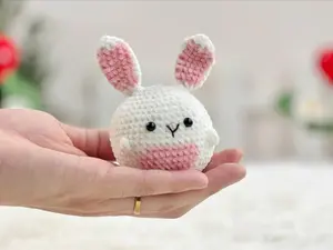 Bunny Crochet Pattern, No Sew Amigurumi Crochet Pattern, No Sew Crochet Pattern, Rabbit Crochet Pattern