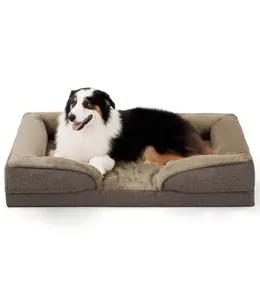 Large Dog Orthopedic Bed – Washable Removable Cover, Egg-Crate Foam, Waterproof Lining Bottom, Multiple Colors & Sizes for Big Breeds