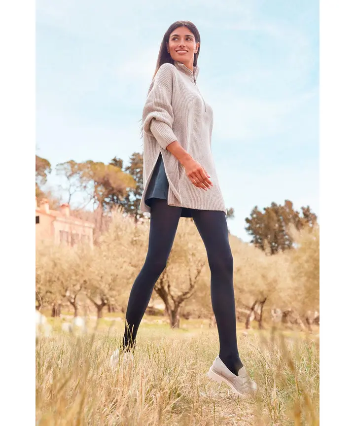 Women's 50 DEN Falke Pure Matt Elegant Tights - Everyday, All Seasons, Lightweight, Soft Flat Yarn, Comfortable Waistband, Pressure-Free, Recycled Poly, Polyamide, Flat Seams, Eco-Friendly Mechanical Process, Minimalist, Hand Washable Basic Underwear, Tig