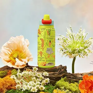 1pc 28oz Funny Roach Man Insulated Water Bottle with Straw, Reusable Portable Thermos, Stainless Steel Tumbler Keeps Cold 24H/Hot 12H. Leakproof Travel Mug for School, Gym, Office. Meme Gift for Teens, Students & Friends. Vacuum Flask for Daily Hydration