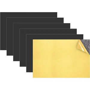 6 Pack 4"x6" Adhesive Backing Magnetic Sheets - Sticky Photo Magnets for Refrigerator, Suitable for 4"x6" Picture Size