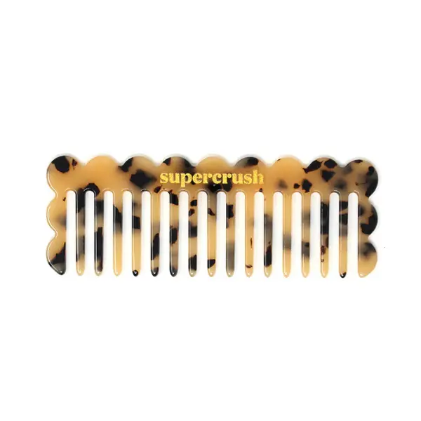 Supercrush Everywhere Comb Light Tortoise - Stylish Hair Comb with Unique Design