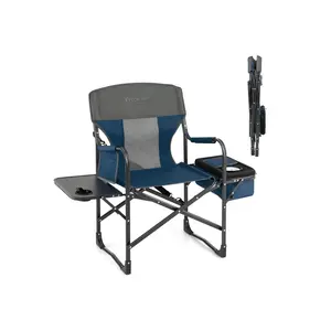 fathersdaygift  Folding Camping Directors Chair with Cooler Bag and Side Table