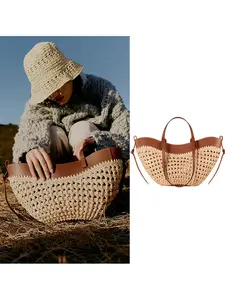 Women's Large Capacity Handbag, Woven Design, Single Shoulder Bag, Ideal for Daily Use & Travel, Stylish Women's Accessory, Boho Shoulder Bags, Crossbody Handheld Bag, Casual Shoulder Bag