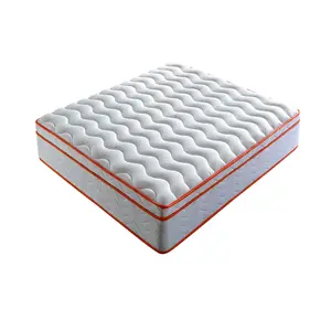 Mattress Hybrid Mattress Eurotop With Gel Memory Foam Motion Isolation Individually Wrapped Pocket Coils Pressure Relief Mattress