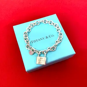 Pre-owned Tiffany & Co. Sterling Silver 925 (Ag925) Small Leather Goods Tiffany&Co. 1837 Silver Bracelet
