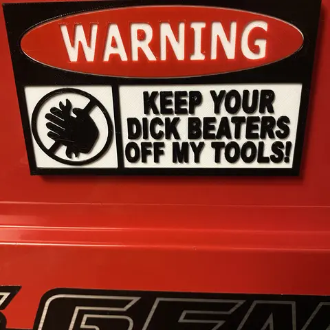 Funny Toolbox Badges Magnetic Emblems w Integrated Magnets