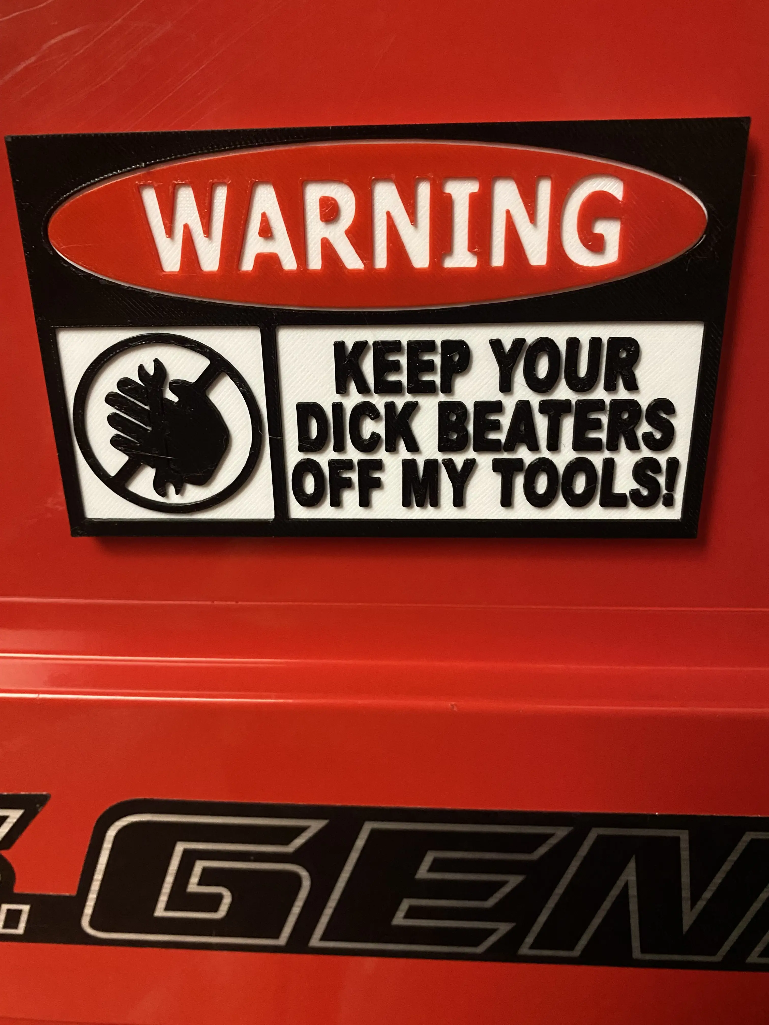 Funny Toolbox Badges Magnetic Emblems