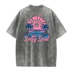 Salty Soul Summer Shirt | Summer Vacation Tee Tshirt | Retro Graphic Summer Shirt | Vintage Beach Shirt