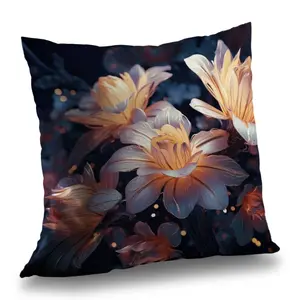 Conscious Sales C1PT2626762ASA 26 x 26 in. Pixie Flowers White Polyester Twill Throw Pillow Insert - Decor
