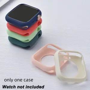 Soft Silicone Watch Case, Watch Protective Case (1 count), Wearable Accessories Compatible with Apple Watch 38mm 40mm 41mm, Watch Protector, Smart Watch Accessories