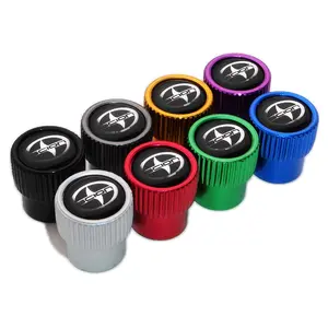 4pcs Gearwheel Style Universal Fit Scion Car Wheels Tire Air Valve Caps Stem Dust Cover 8 Colors
