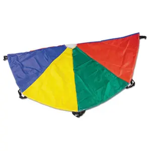Champion Sport NP6 Nylon Multicolor Parachute- 6ft diameter- 8 Handles