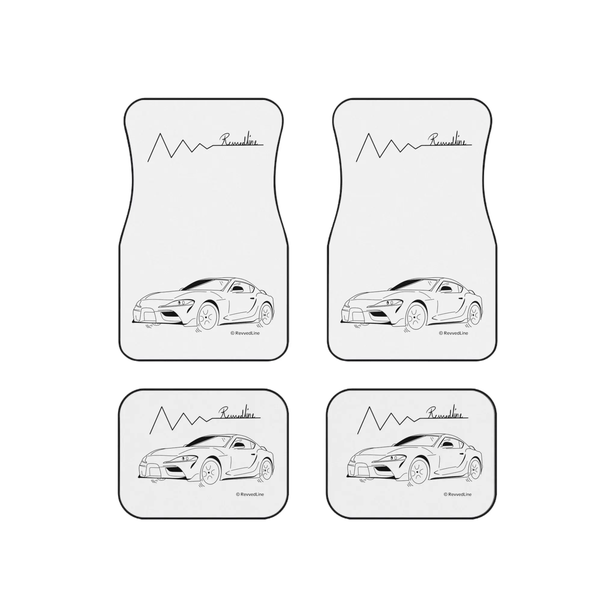 Revvedline Supra MK5 Floor Mats Set Of 4
