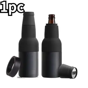 Beer Bottle Insulation Set with Cap Opener, 12oz Stainless Steel Insulated Beer Cooler, Men's Beer Gift, Suitable for Slim Cans
